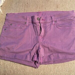 Seven For All Mankind 7 Purple  Shorts 29